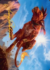 Red XIII, Proud Warrior (30/53) Art Card - Gold-Stamped Signature